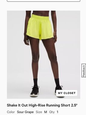 lululemon athletica High-Rise Running Shorts in Sour Grape